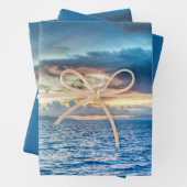 Bora Bora Ocean View Foto Geschenkpapier Set (Beispiel)