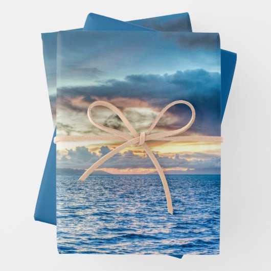 Bora Bora Ocean View Foto Geschenkpapier Set (Beispiel)