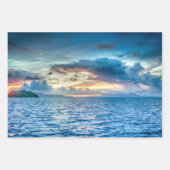 Bora Bora Ocean View Foto Geschenkpapier Set (Vorderseite)