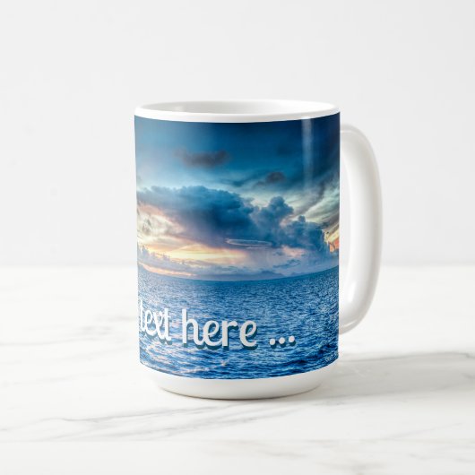 Bora Bora Ocean View Foto Kaffeetasse (VorderseiteRechts)