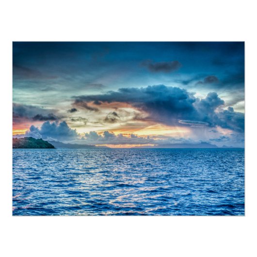 Bora Bora Ocean View Foto Poster (Vorderseite)