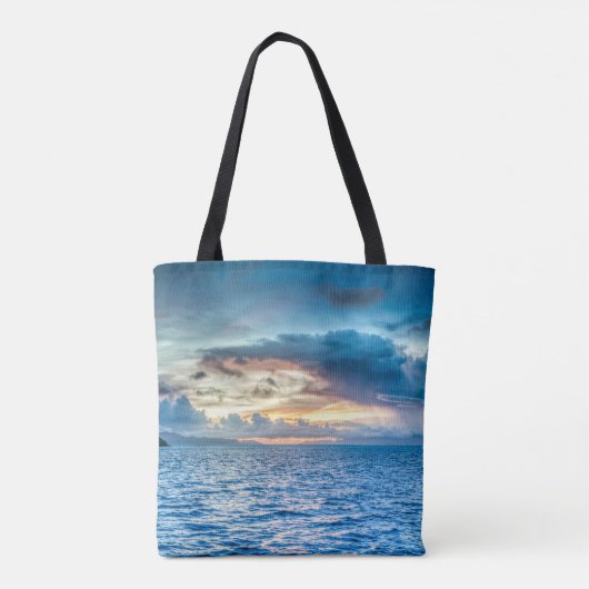 Bora Bora Ocean View Foto Tasche (Rückseite)