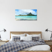 Bora Bora Panorama Print Leinwanddruck (Insitu (Schlafzimmer))