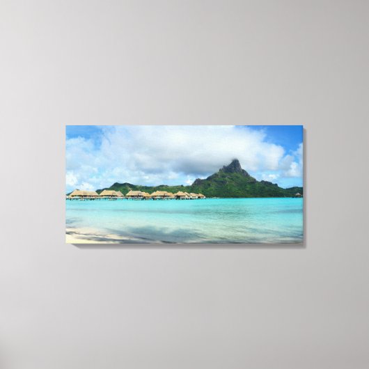 Bora Bora Panorama Print Leinwanddruck (Vorderseite)