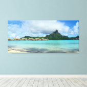 Bora Bora Panorama Print Leinwanddruck (Insitu (Holzboden))