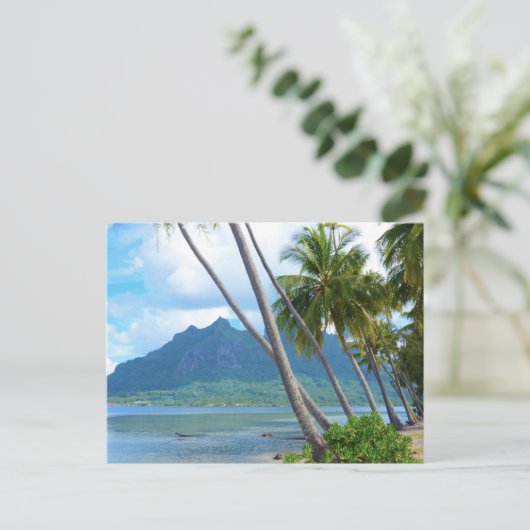 Bora Bora Paradise, Bungalow Overwater Postkarte (Stehend Vorderseite)