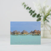 Bora Bora Paradise, Bungalow Overwater Postkarte (Stehend Vorderseite)