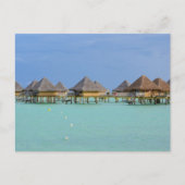 Bora Bora Paradise, Bungalow Overwater Postkarte (Vorderseite)