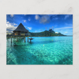 Bora Bora Paradise, Bungalow Overwater Postkarte