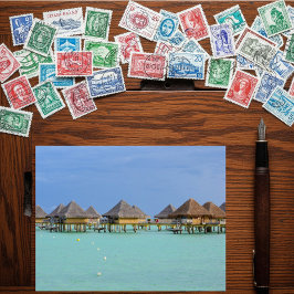 Bora Bora Paradise, Bungalow Overwater Postkarte