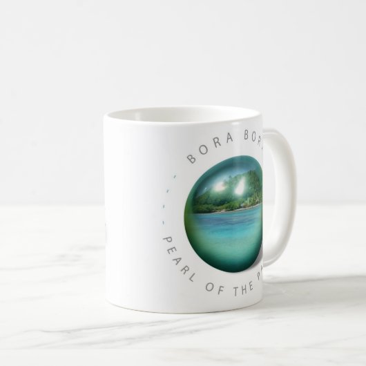 Bora Bora Perlen-Tasse Kaffeetasse (VorderseiteRechts)