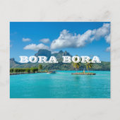 Bora Bora Polynesia Tropical Inselreise Postkarte (Vorderseite)