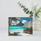 Bora Bora Postcard (2) Feiertagskarte (Stehend Vorderseite)