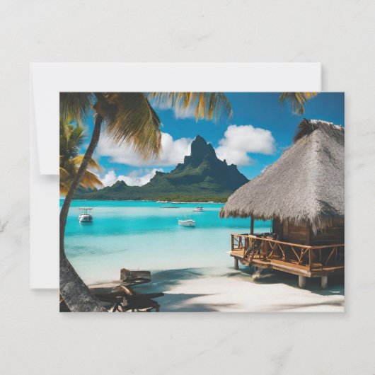 Bora Bora Postcard (2) Feiertagskarte (Vorderseite)