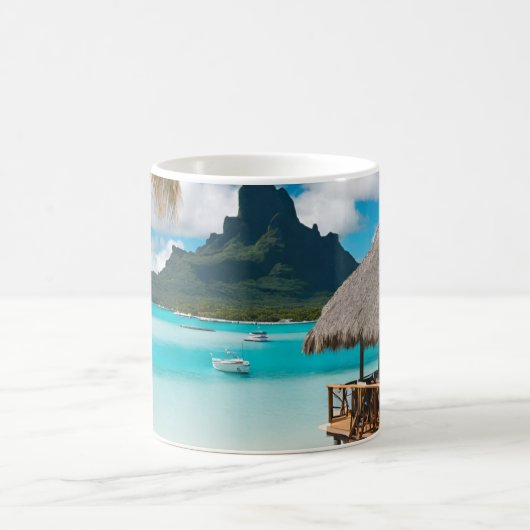 Bora Bora Postcard (2) Kaffeetasse (Mittel)