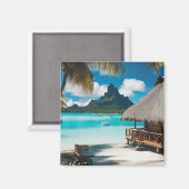 Bora Bora Postcard (2) Magnet (Vorderseite/Rückseite)