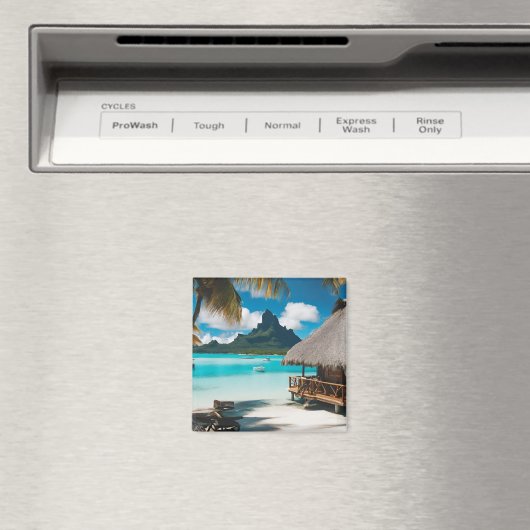 Bora Bora Postcard (2) Magnet (In Situ (Geschirrspüler))