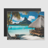 Bora Bora Postcard (2) Magnetkarte (Vorne/Hinten)