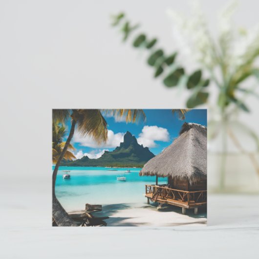 Bora Bora Postcard (2) Postkarte (Stehend Vorderseite)