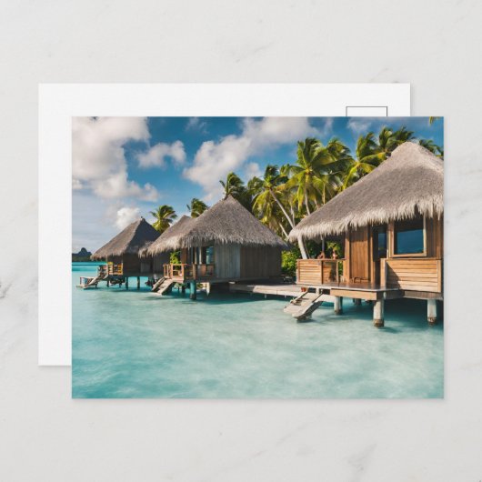 Bora Bora Postcard (Bora Bora 3) Postkarte (Vorne/Hinten)