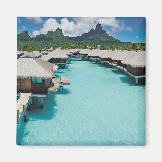 Bora Bora Postcard (Bora Bora 4) Magnet (Vorne)