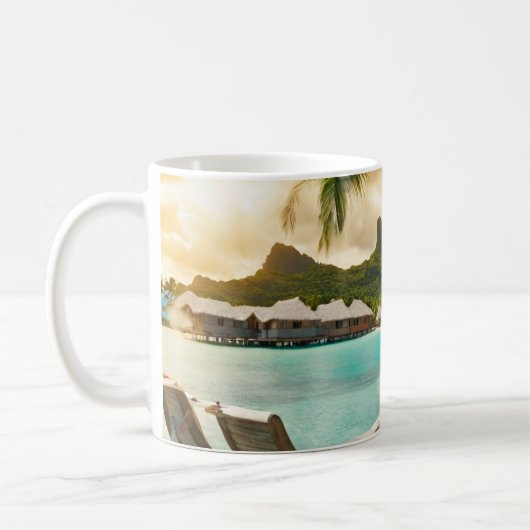 Bora Bora Postcard (Bora Bora d) Kaffeetasse (Links)