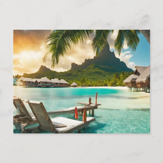 Bora Bora Postcard (Bora Bora d) Postkarte (Vorderseite)