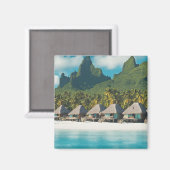 Bora Bora Postcard (Bora Bora e) Magnet (Vorderseite/Rückseite)