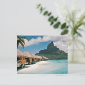 Bora Bora Postcard (Bora Bora s13) Postkarte (Stehend Vorderseite)