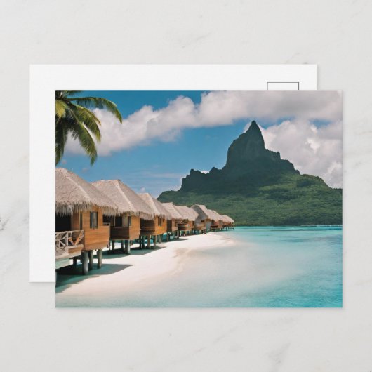 Bora Bora Postcard (Bora Bora s13) Postkarte (Vorne/Hinten)