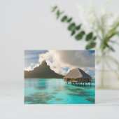 Bora Bora Postcard Postkarte (Stehend Vorderseite)