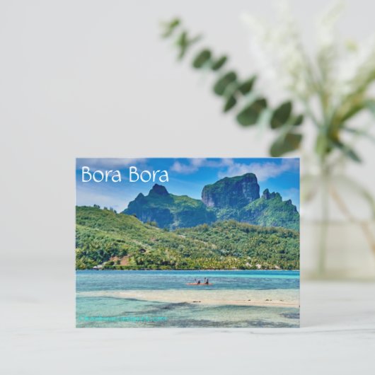 Bora Bora Postcard Postkarte (Stehend Vorderseite)