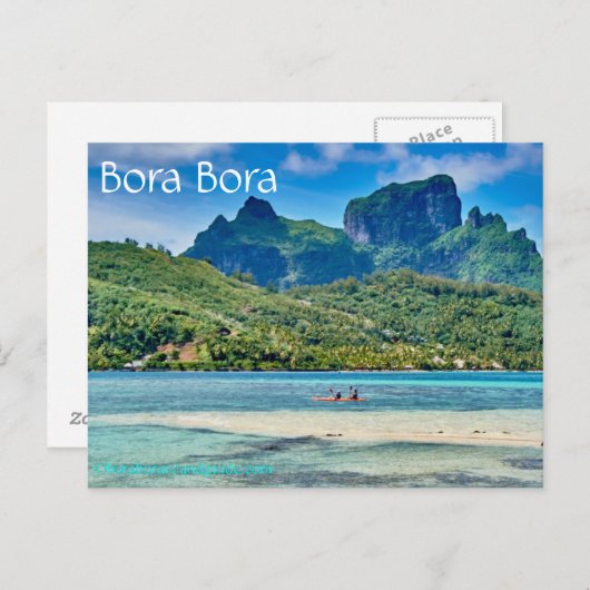 Bora Bora Postcard Postkarte (Vorne/Hinten)