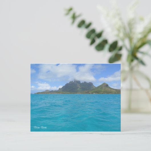 Bora Bora Postkarte (Stehend Vorderseite)