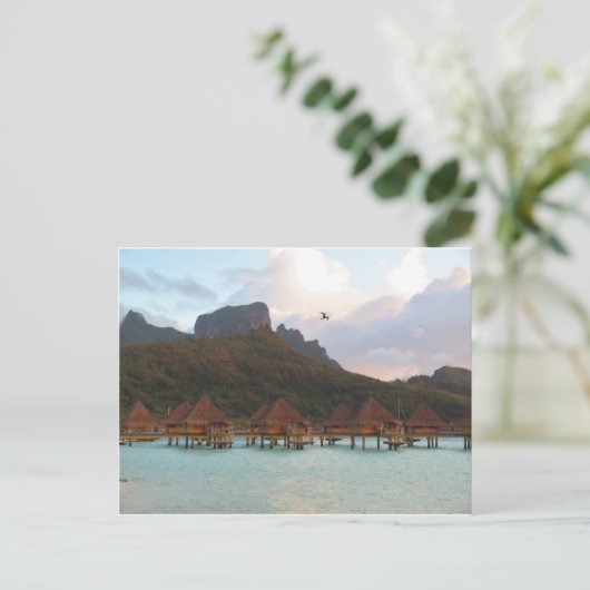 Bora Bora Postkarte (Stehend Vorderseite)