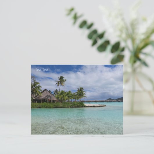 Bora Bora Postkarte (Stehend Vorderseite)