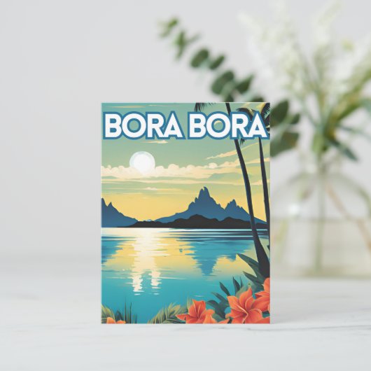Bora Bora Postkarte (Stehend Vorderseite)