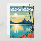 Bora Bora Postkarte (Vorne/Hinten)