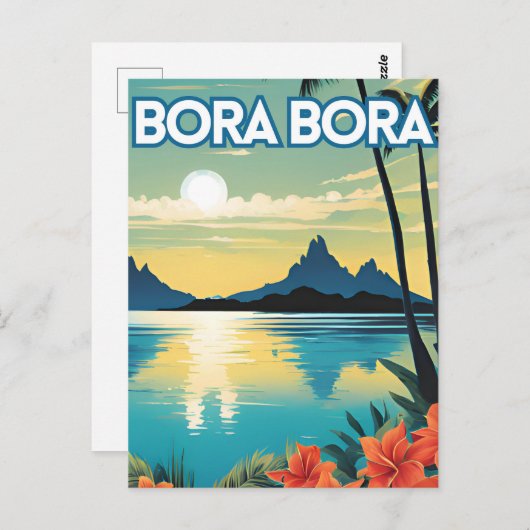 Bora Bora Postkarte (Vorne/Hinten)