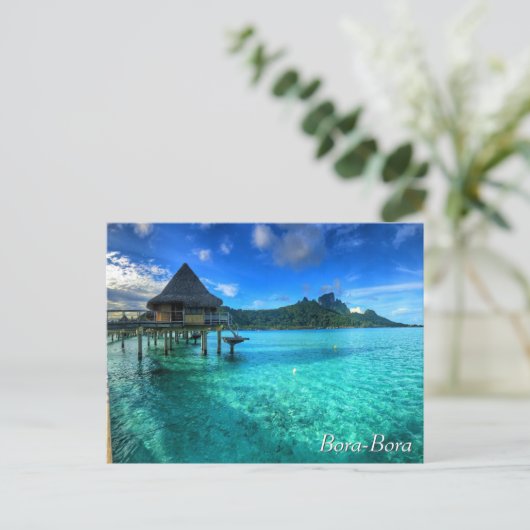 Bora Bora Postkarte (Stehend Vorderseite)