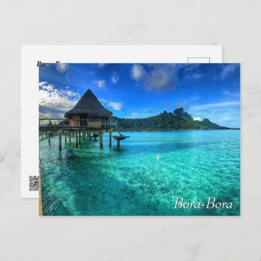 Bora Bora Postkarte (Vorne/Hinten)