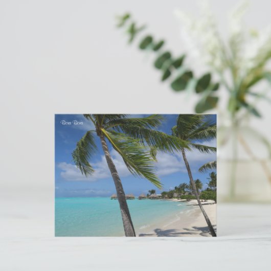 Bora Bora Postkarte (Stehend Vorderseite)