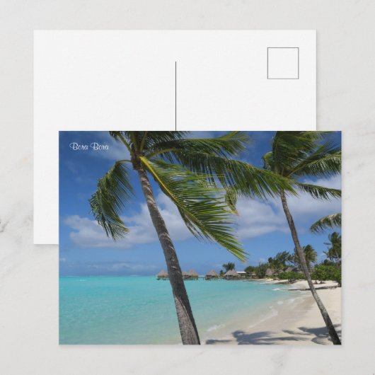 Bora Bora Postkarte (Vorne/Hinten)