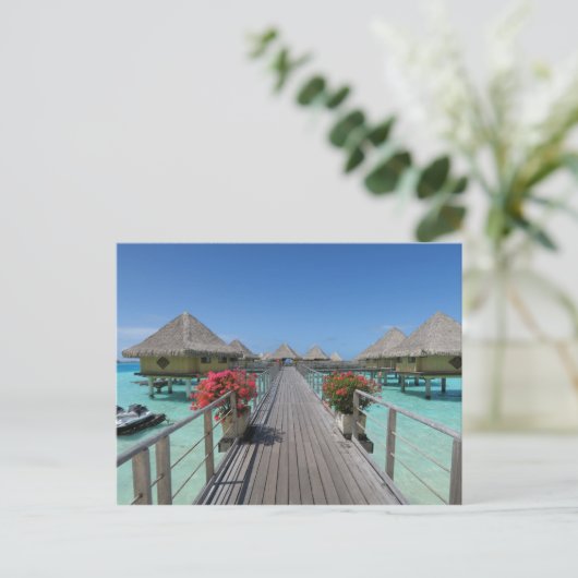 Bora Bora Postkarte (Stehend Vorderseite)