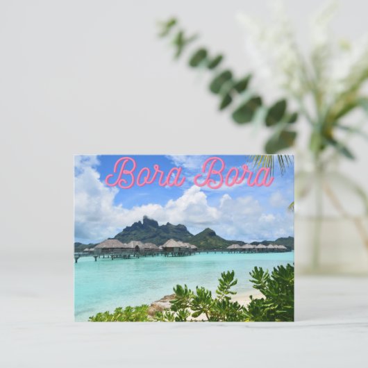 Bora Bora Postkarte (Stehend Vorderseite)