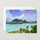 Bora Bora Postkarte (Vorne/Hinten)