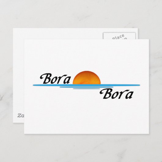 Bora Bora Postkarte (Vorne/Hinten)