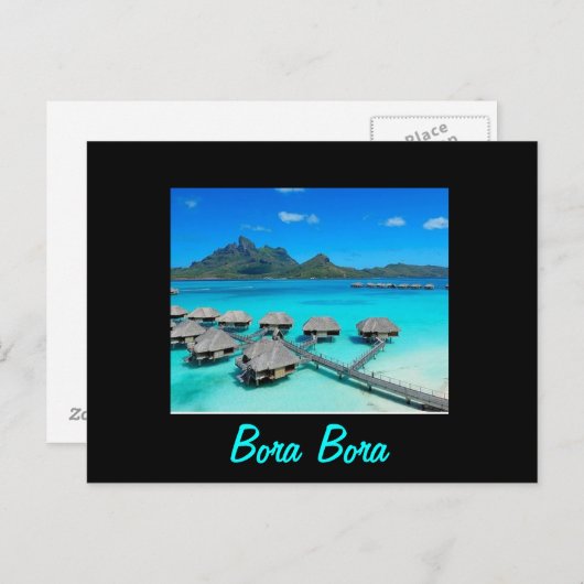 Bora Bora Postkarte (Vorne/Hinten)