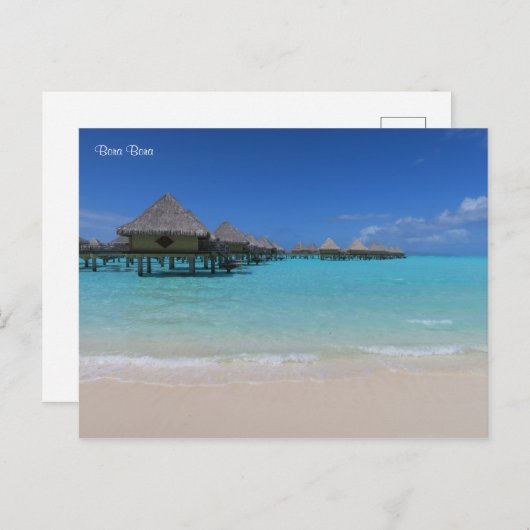 Bora Bora Postkarte (Vorne/Hinten)