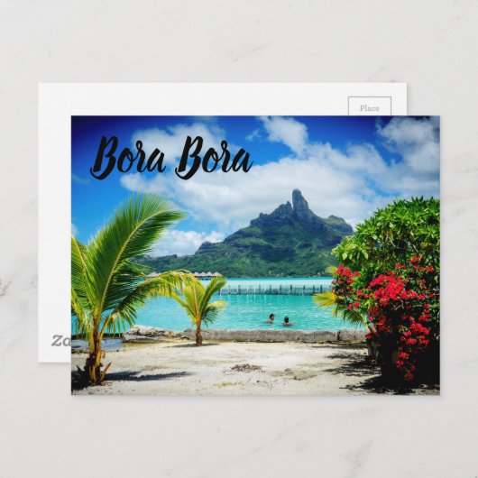 Bora Bora Postkarte (Vorne/Hinten)